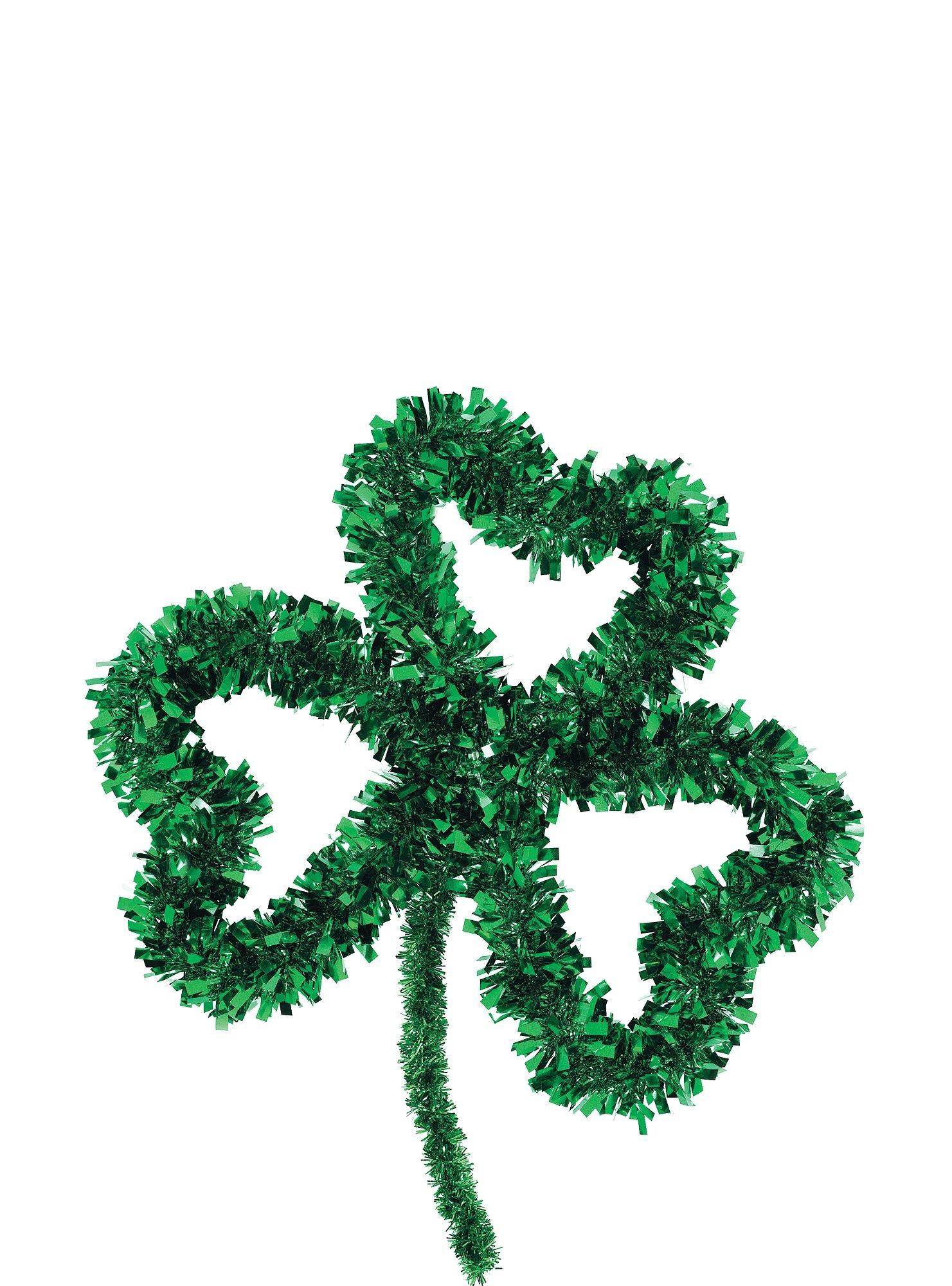 Tinsel Shamrock Wreath