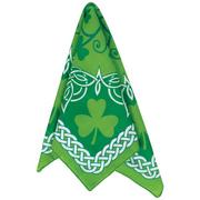 St. Patrick's Day Celtic-Print & Shamrock Bandana
