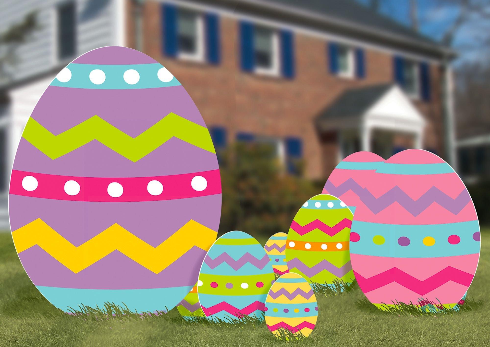 Easter Egg Yard Signs 5ct