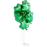 Green Shamrock St. Patrick's Day Foil Balloon, 17in x 18in