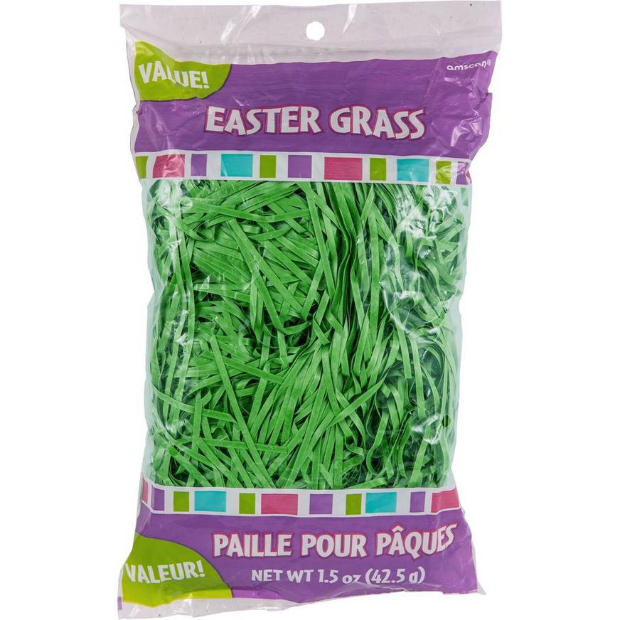 Forest Green Plastic Easter Grass