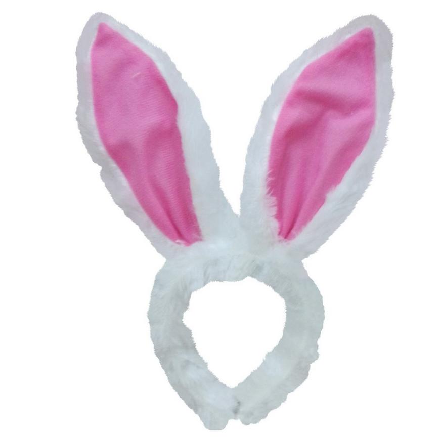Bright Pink Bunny Ears Headband