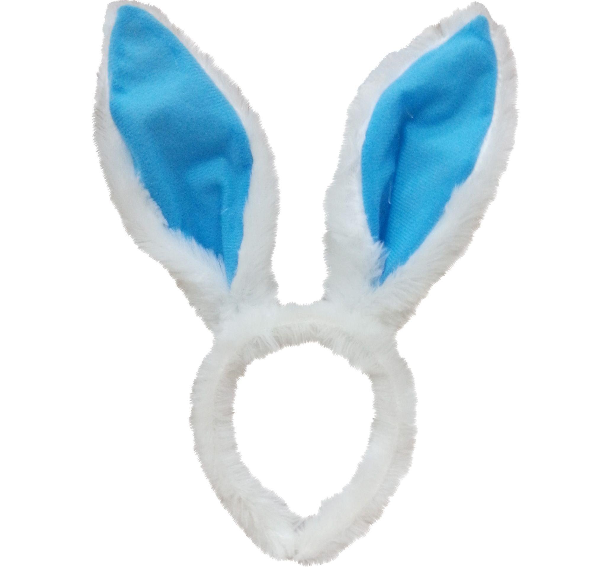 White Bunny Bendable Ears Headband Costume