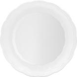 White Plastic Scalloped Platter