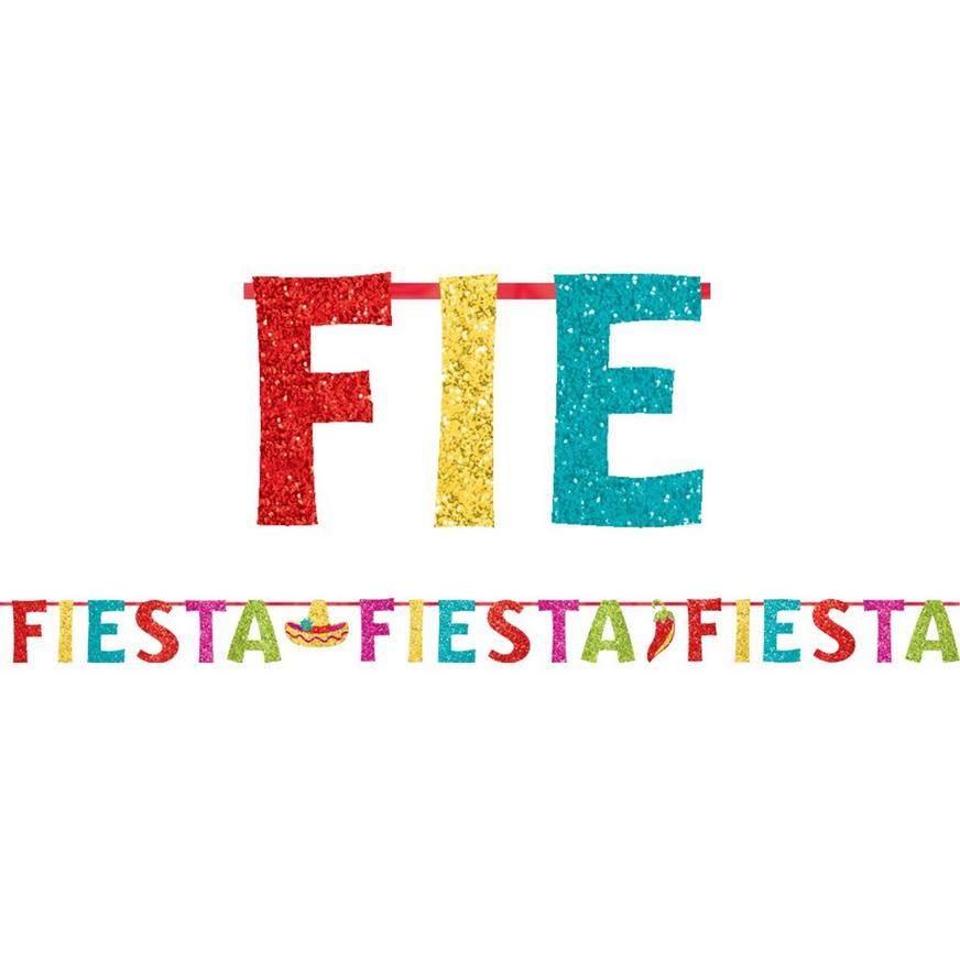 Glitter Fiesta Letter Banner