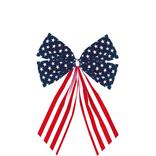 Small Patriotic American Flag Bow