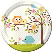 Owl Baby Shower Lunch Plates 8ct