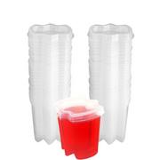 CLEAR Plastic Ez-Squeeze Jelly Shot Cups with Lids 50ct