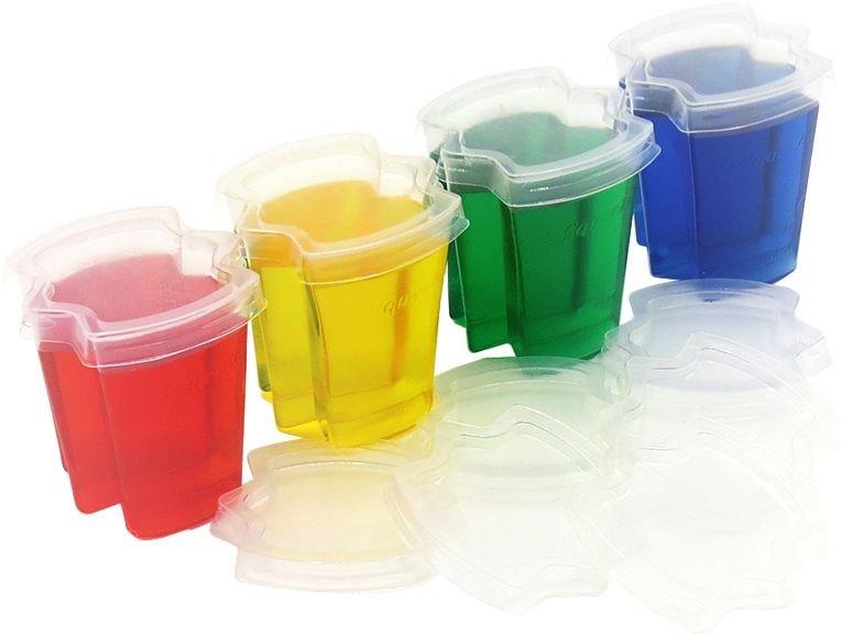 Clear Plastic Ez-Squeeze Jelly Shot Cups with Lids 50ct