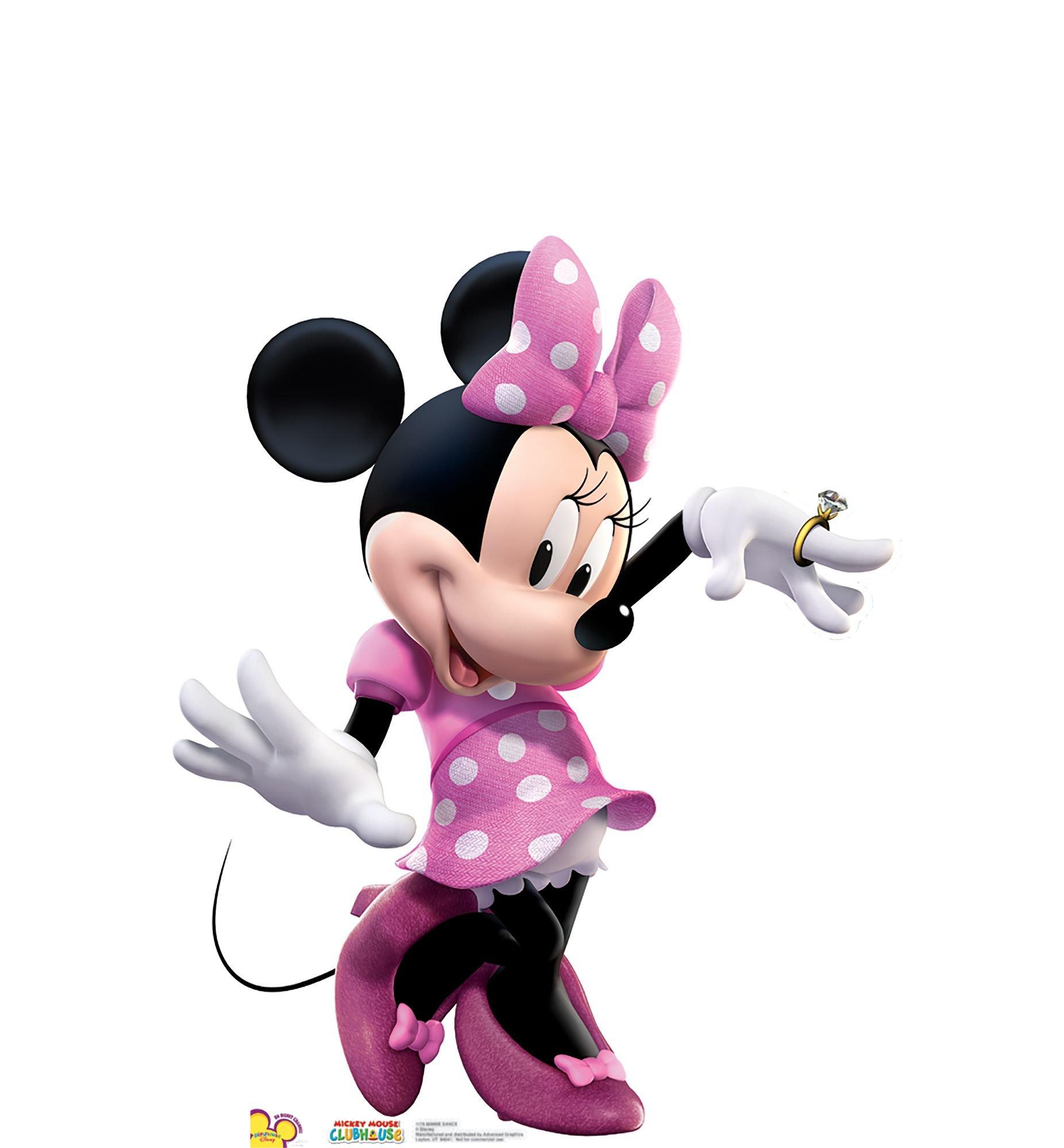 grijnzend Promotie mengsel Minnie Mouse Life-Size Cardboard Cutout | Party City