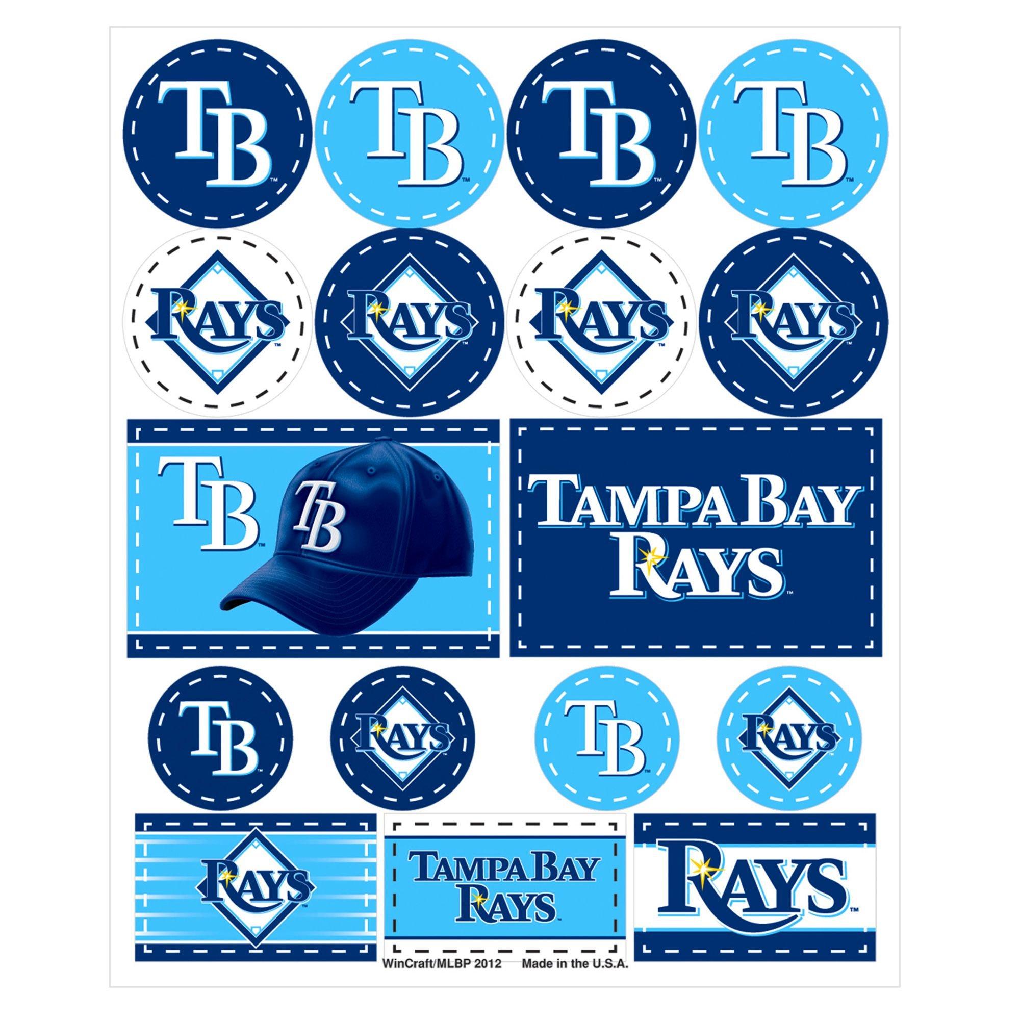 Tampa Bay Rays Stickers 1 Sheet