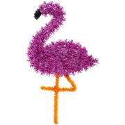 Hanging Tinsel Flamingo