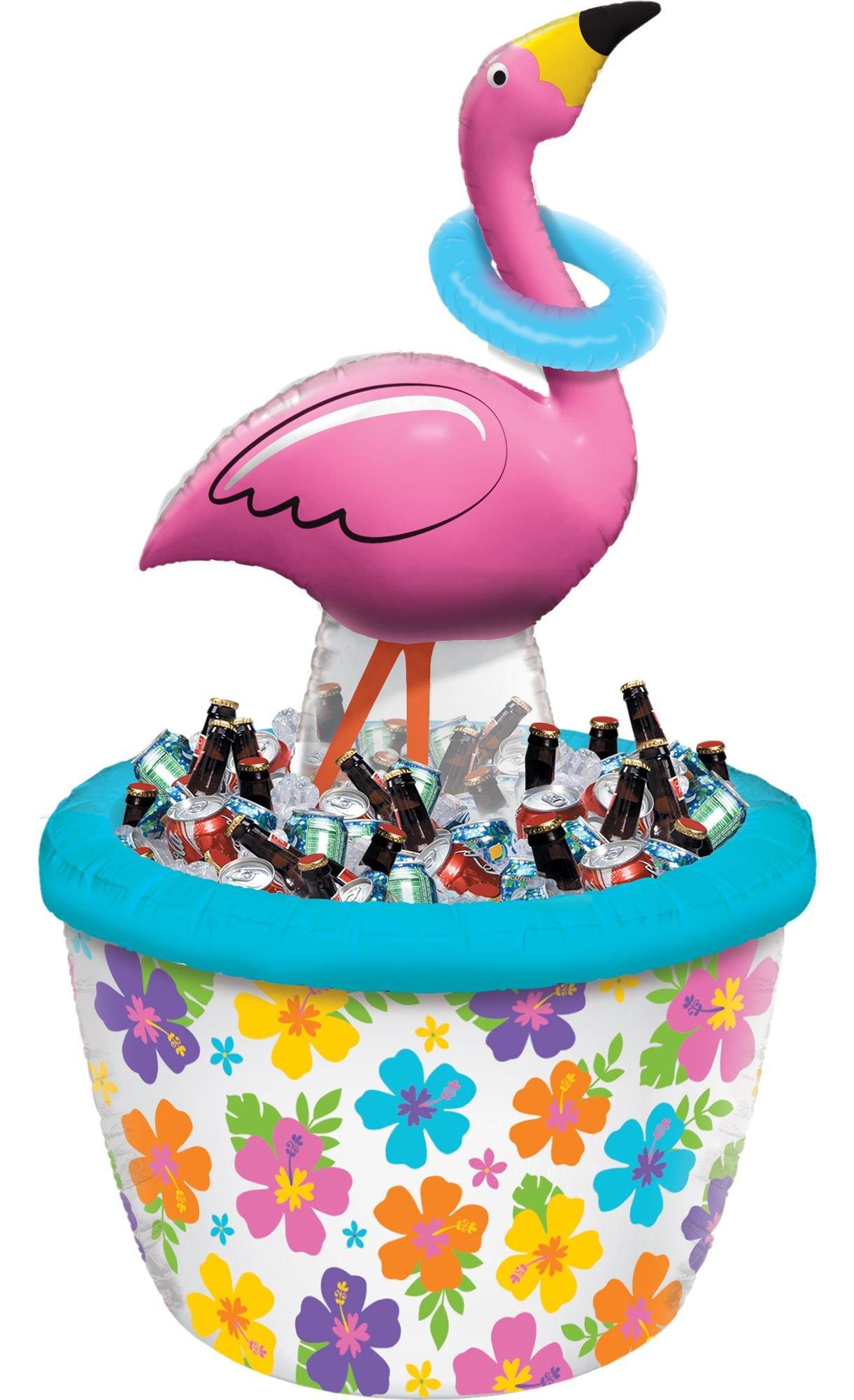 Inflatable Ring Toss Flamingo Cooler