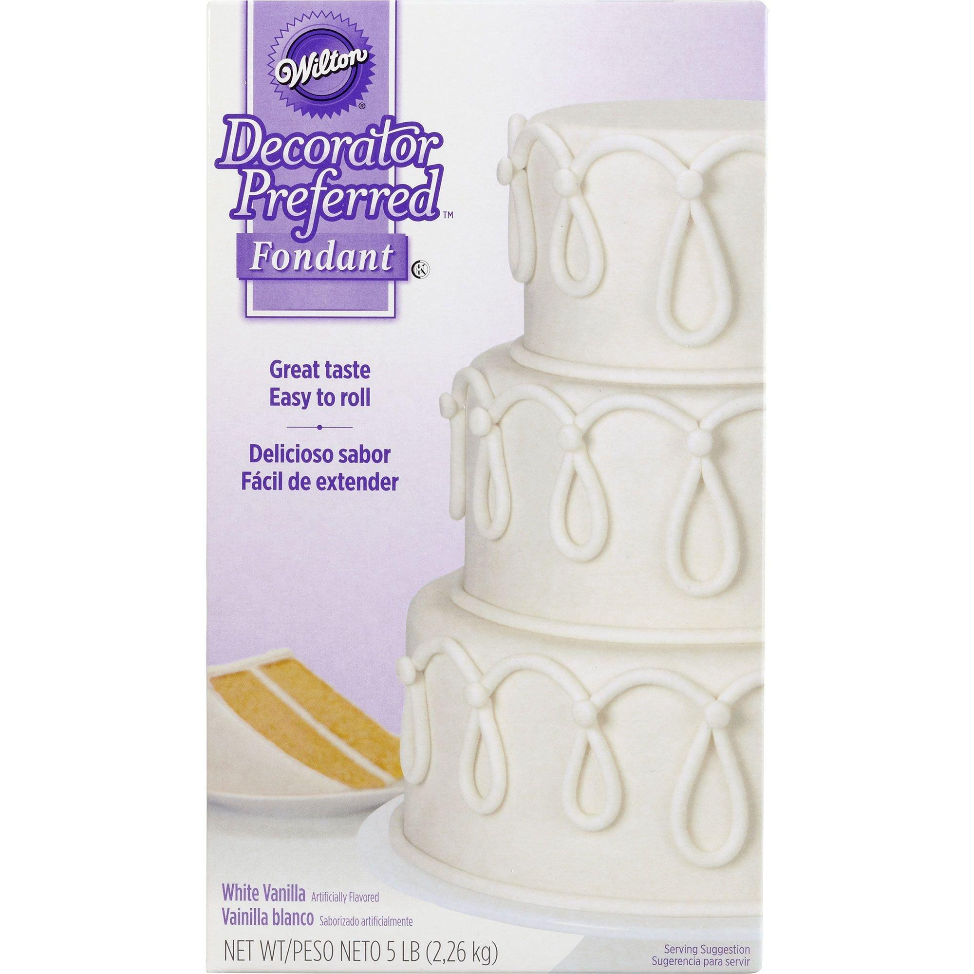 Fondant Patissier, Soft White Pastry Icing - 17.6 Lb Tub