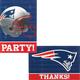 New England Patriots Invitations & Thank You Notes For 8