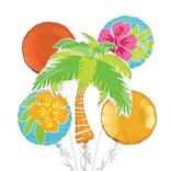 Tropical Balloon Bouquet 5pc - Tiki