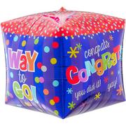 Congrats Way to Go Foil Balloon, 15in - Cubez