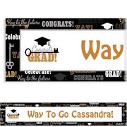 Custom Key To Success Graduation Banner 6ft   