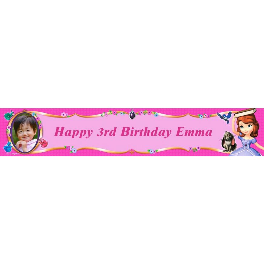 Custom Sofia the First Photo Banner 6ft