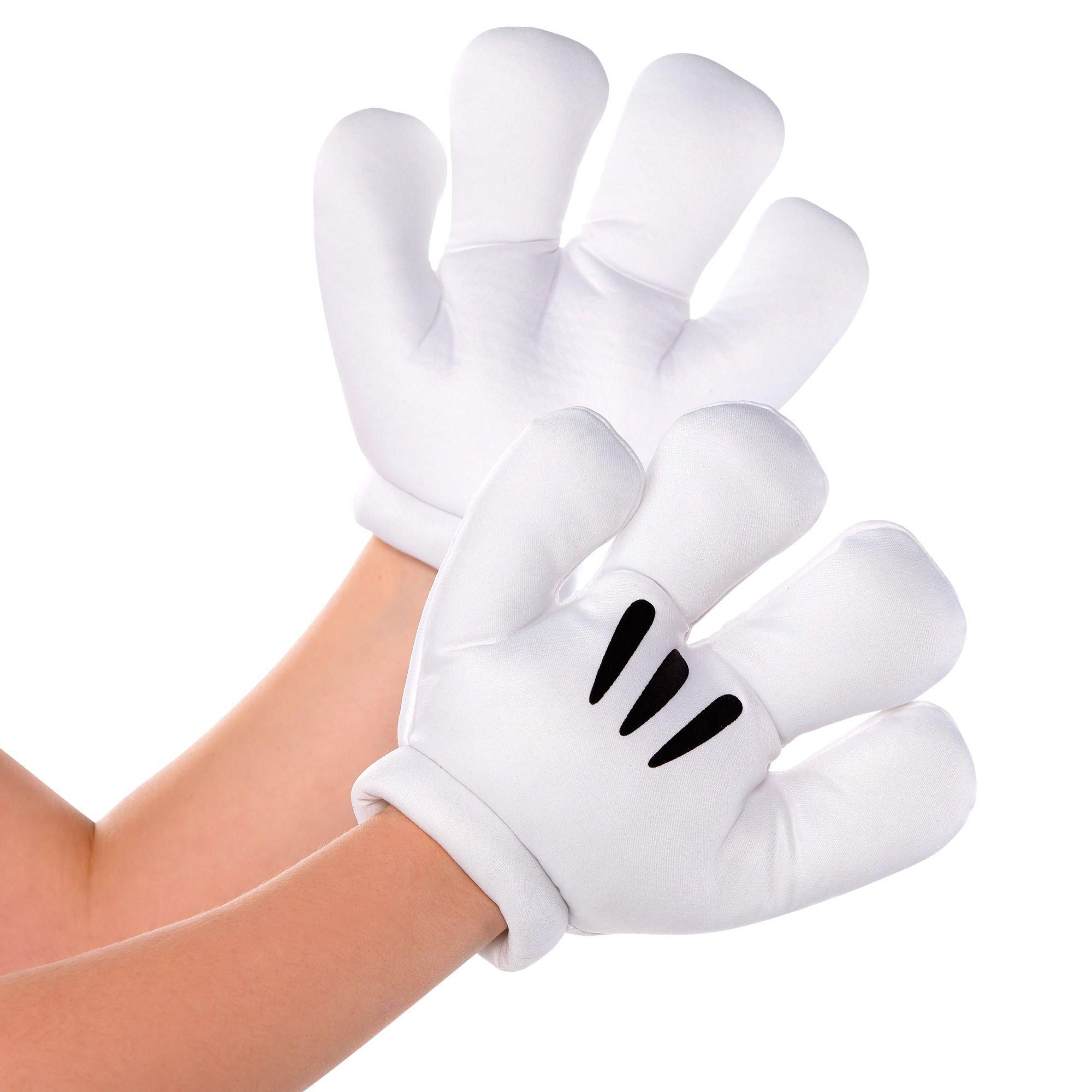 Mickey deals hand gloves