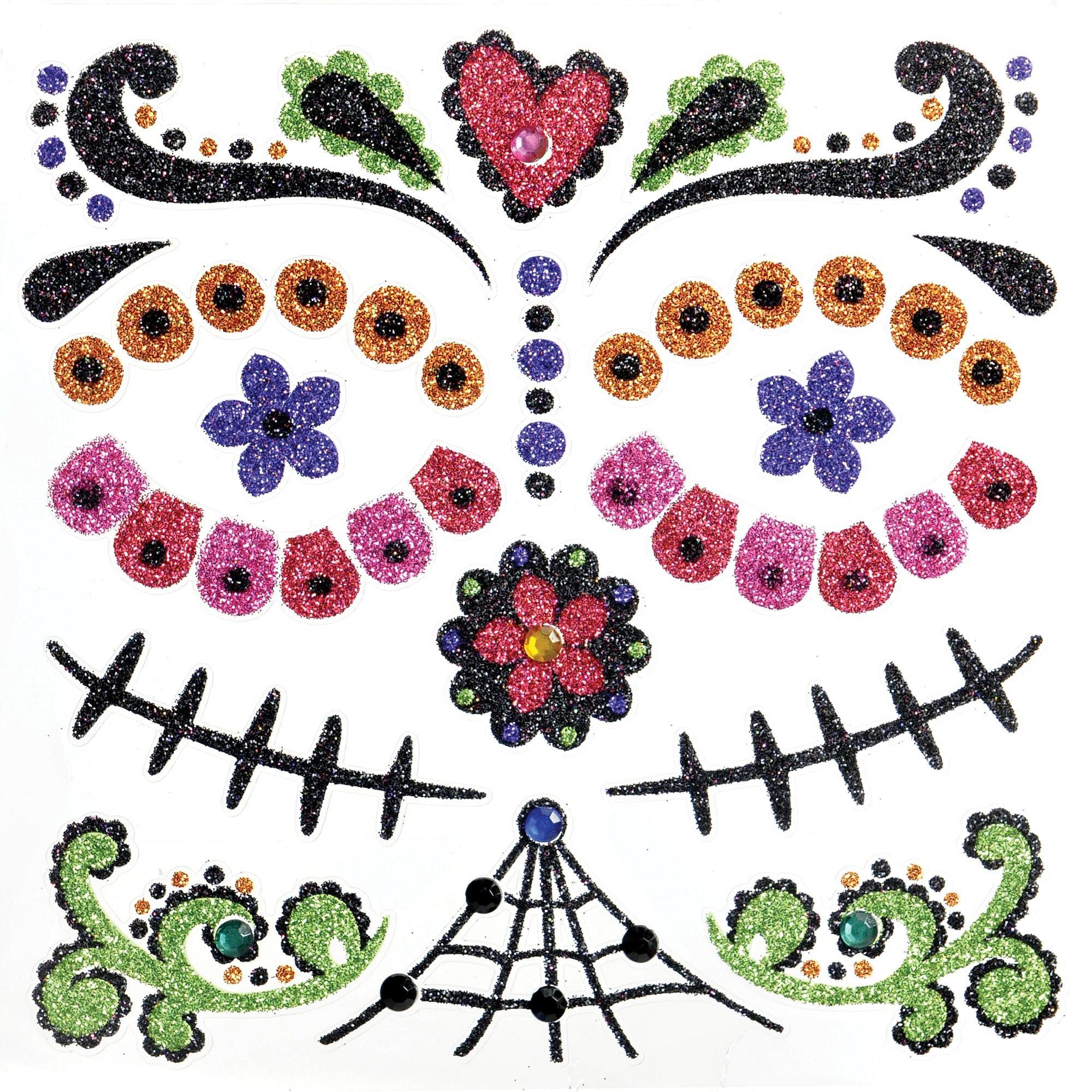 Cutie Pop Diamond Stickers 9 Sugar Skulls Muertos Rhinestone by Number Box  KIT