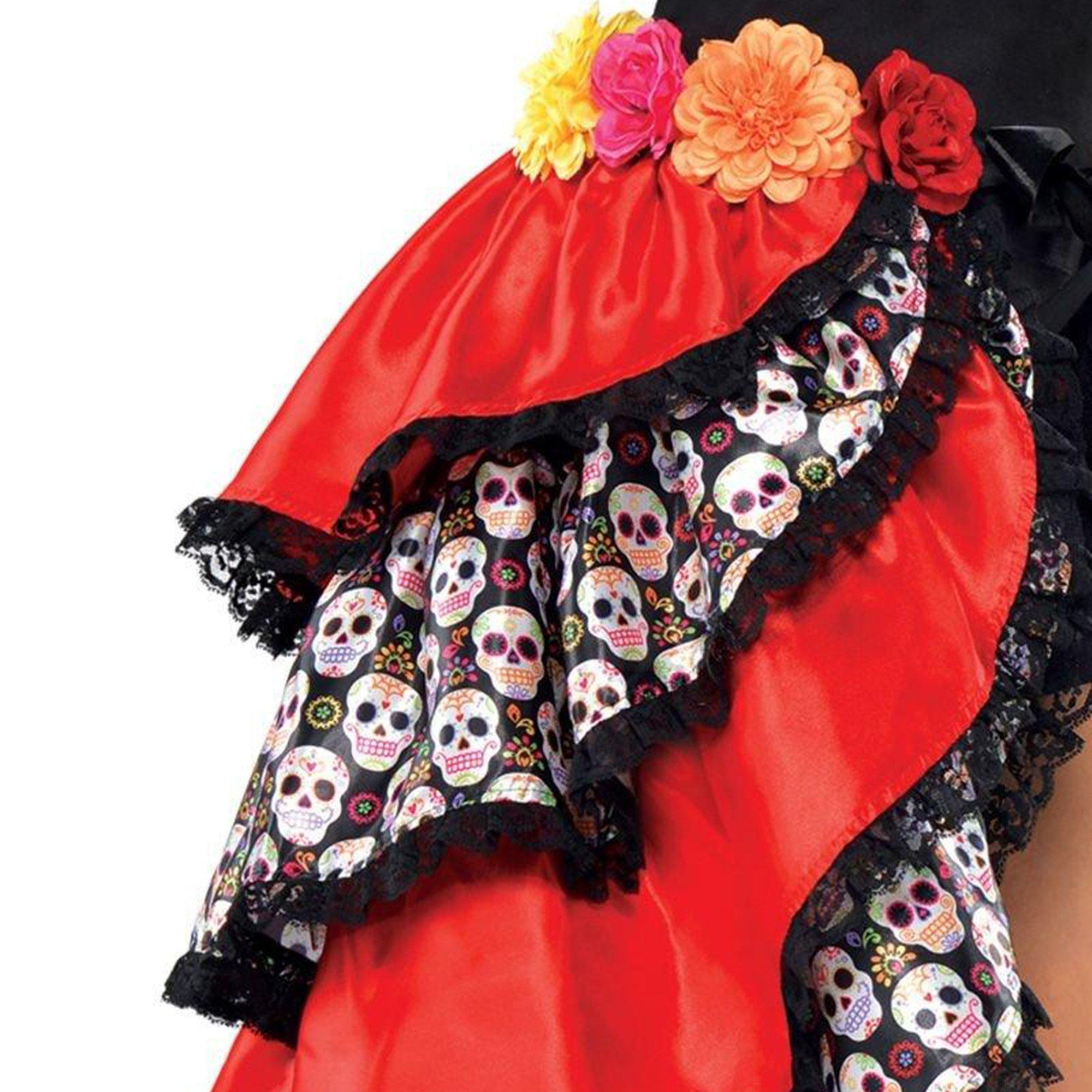 Day of the Dead Tie-On Bustle