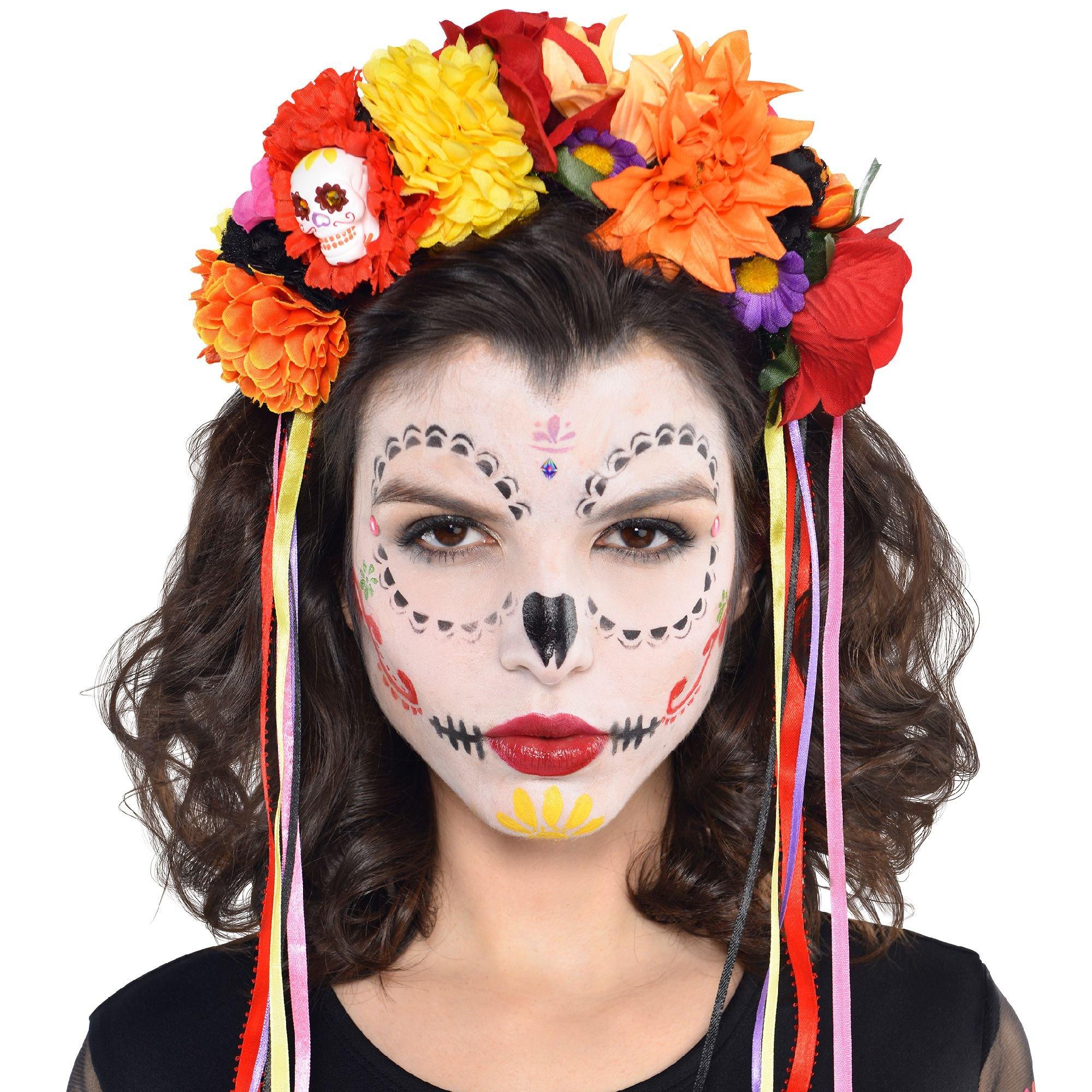 Day of the Dead Floral Headband | Party City