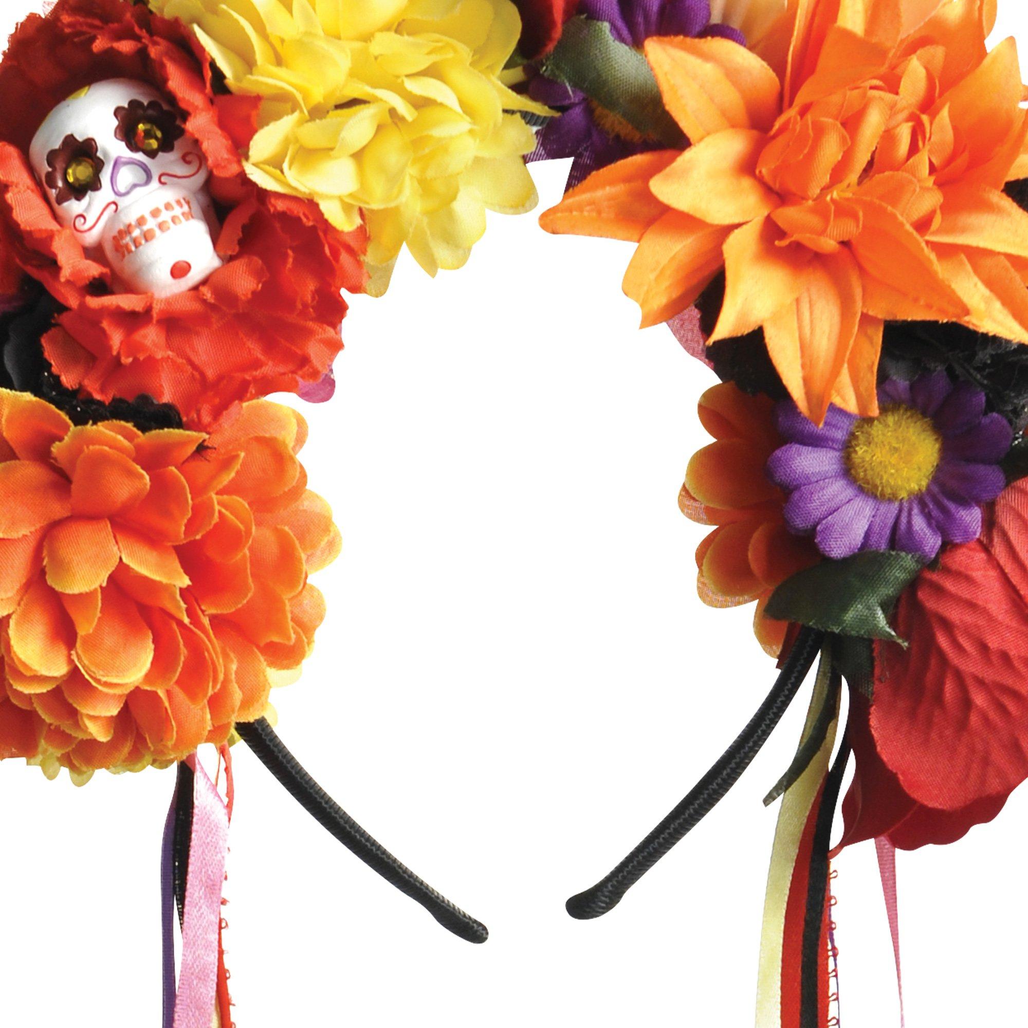 Day of the Dead Floral Headband