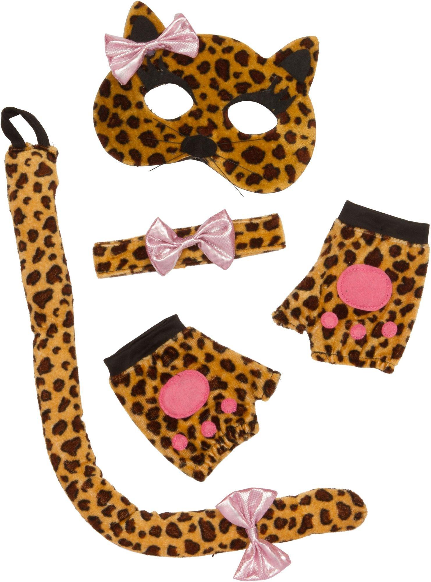 Child Leopard Accessory Set 4pc Party City