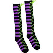 Lace-Up Witch Knee-High Socks