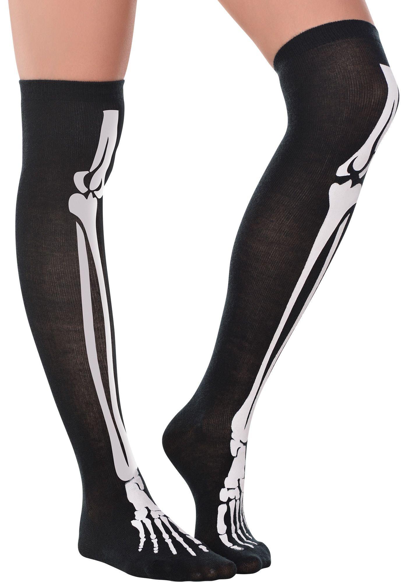 Skeleton Knee High Women's Socks