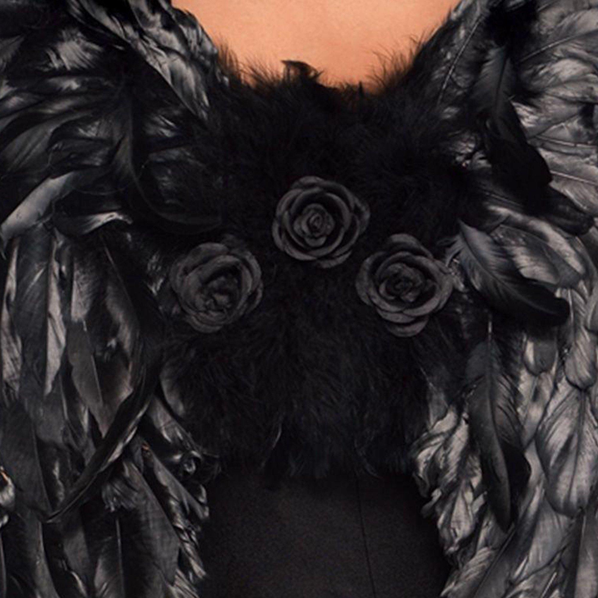 Deluxe Feather Dark Angel Wings
