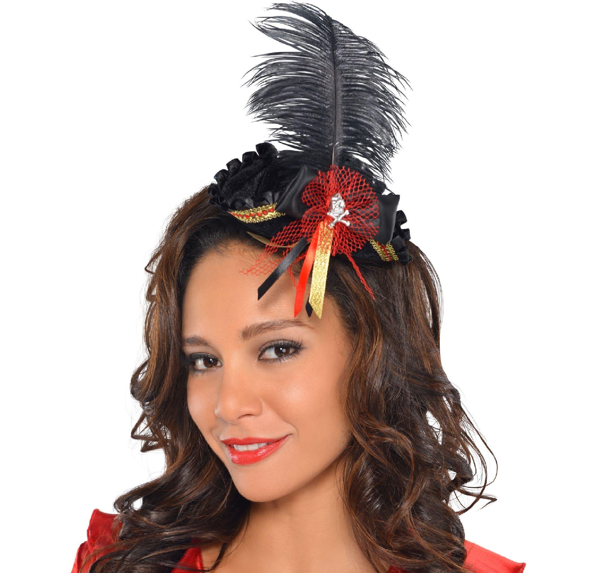 Feathered Pirate Tricorner Headpiece