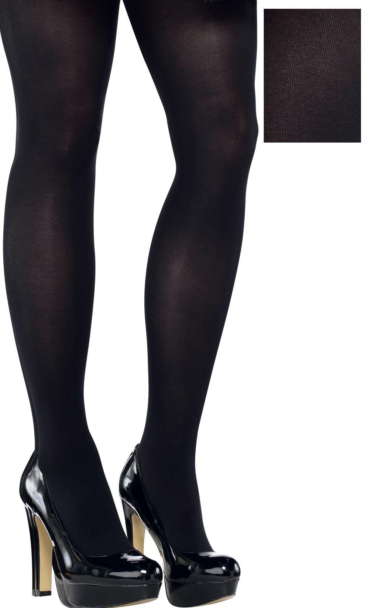 Adult Black Tights Plus Size | Party City