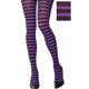 Adult Purple & Black Striped Tights