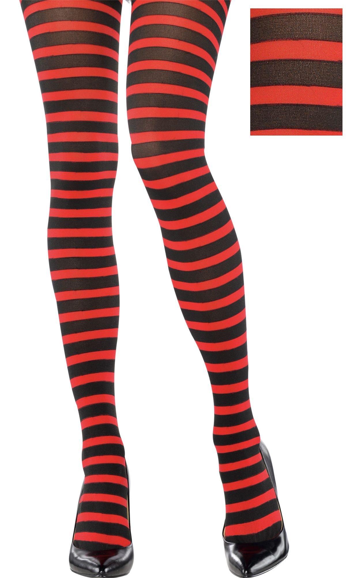 Way to Celebrate Halloween Women's Adult Striped Tights 