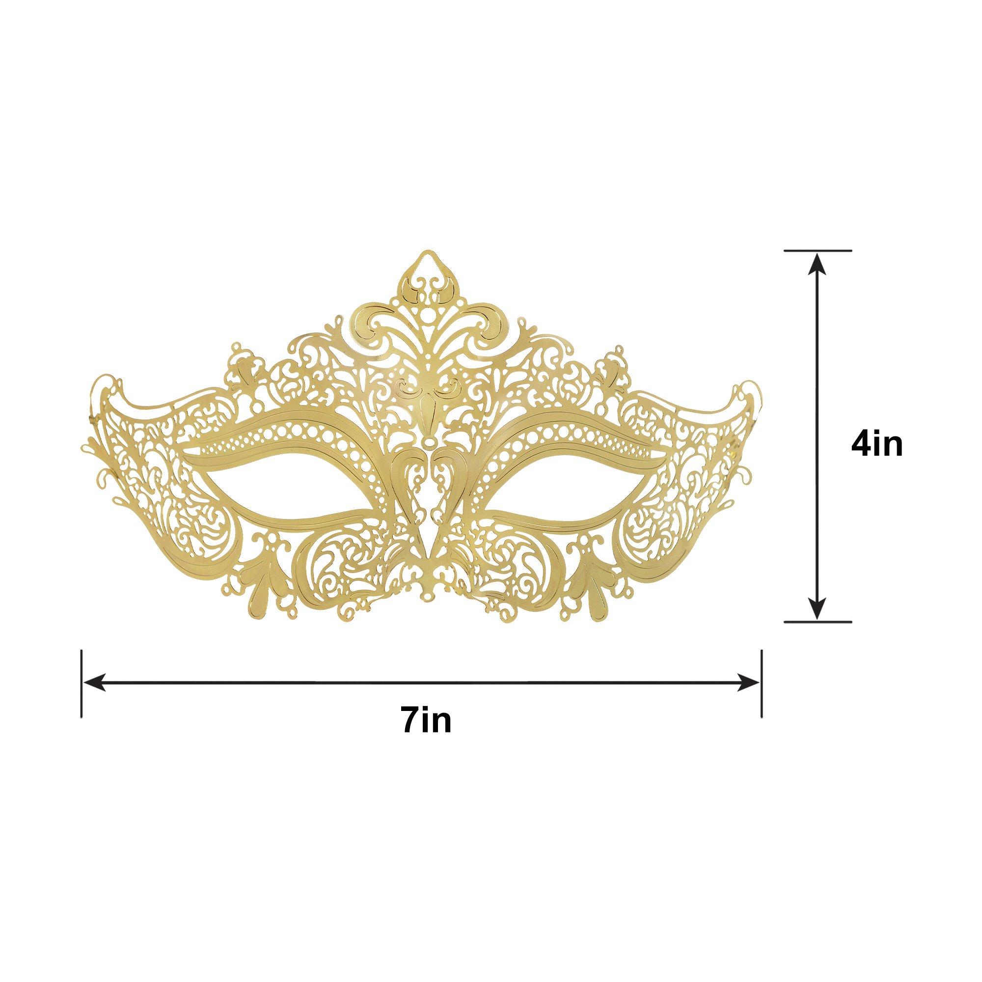 Gold Filigree Masquerade Mask