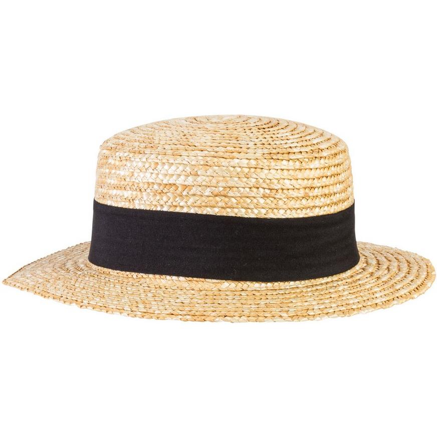 Roaring '20s Straw Skimmer Hat