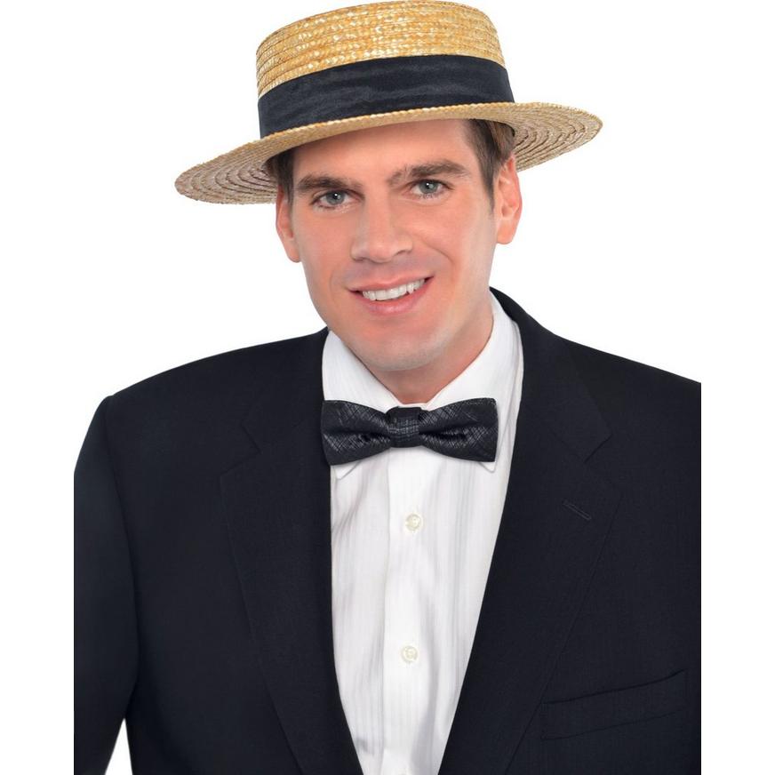 Roaring '20s Straw Skimmer Hat