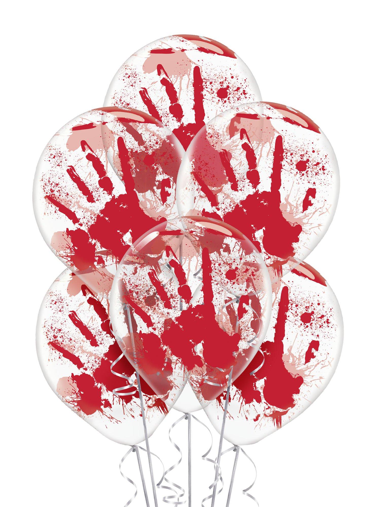 6ct, 12in, Blood Splatter Latex Balloons