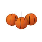 Basketball Paper Lanterns 3ct