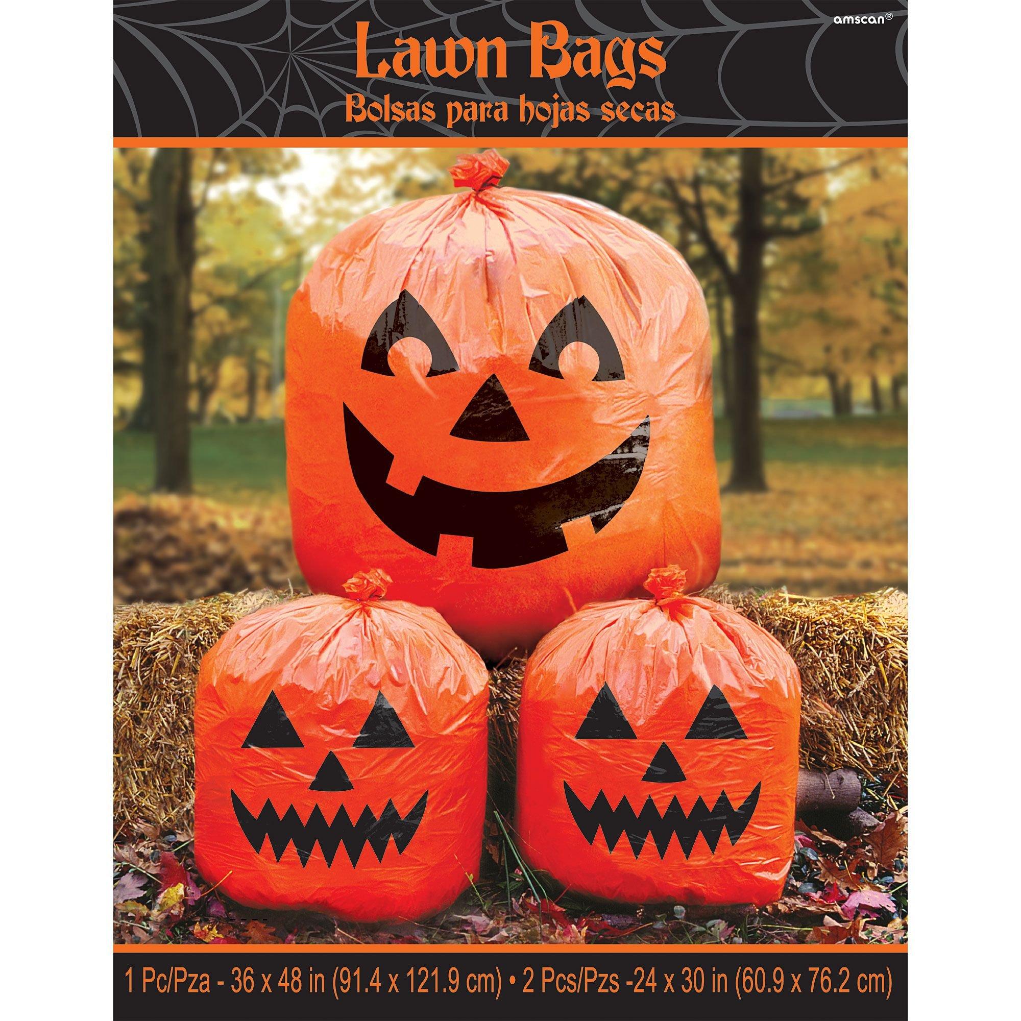 pumpkin lawn leaf bags