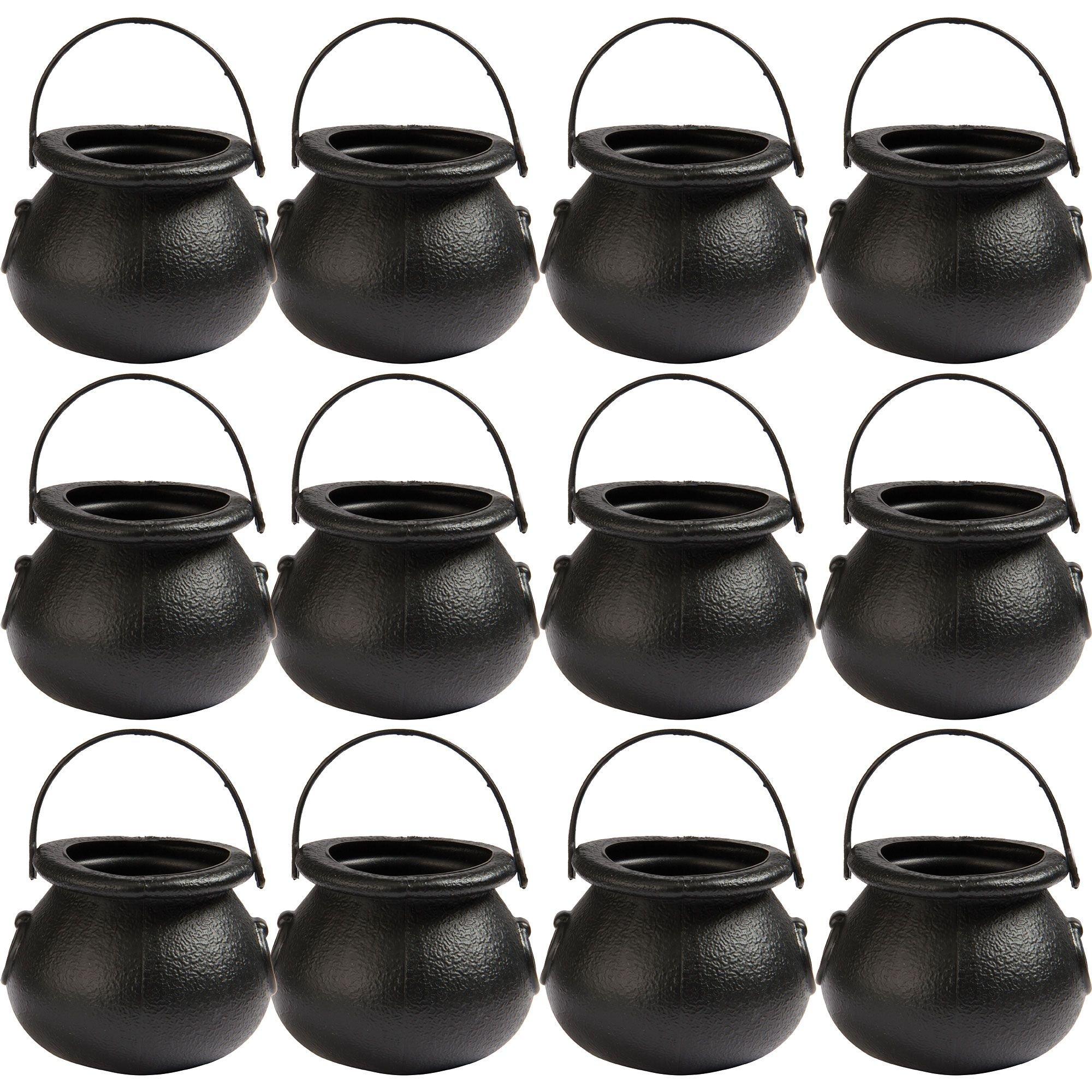 Mini Black Candy Cauldrons, 12ct