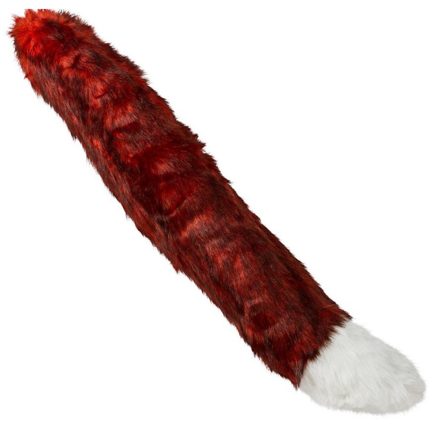 Oversized Red Fox Tail Deluxe