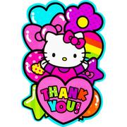  Rainbow Hello Kitty Thank You Notes 8ct 