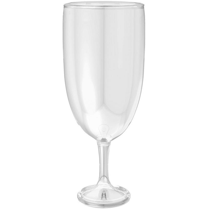 Giant CLEAR Plastic Wine Glass