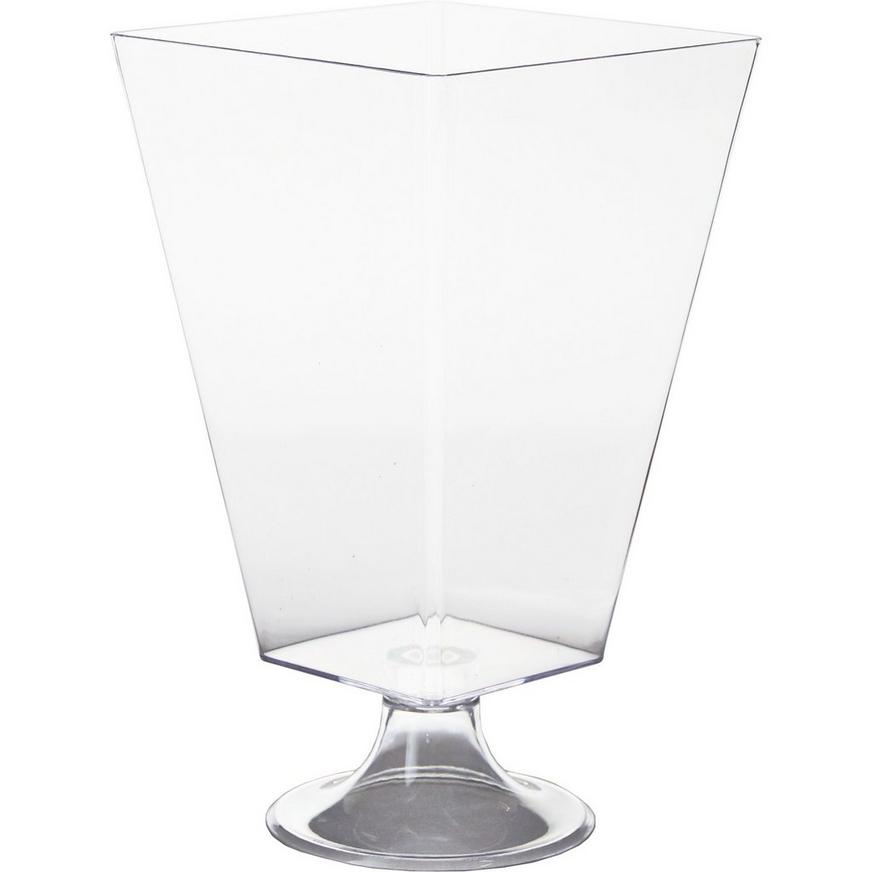 CLEAR Plastic Pedestal Container