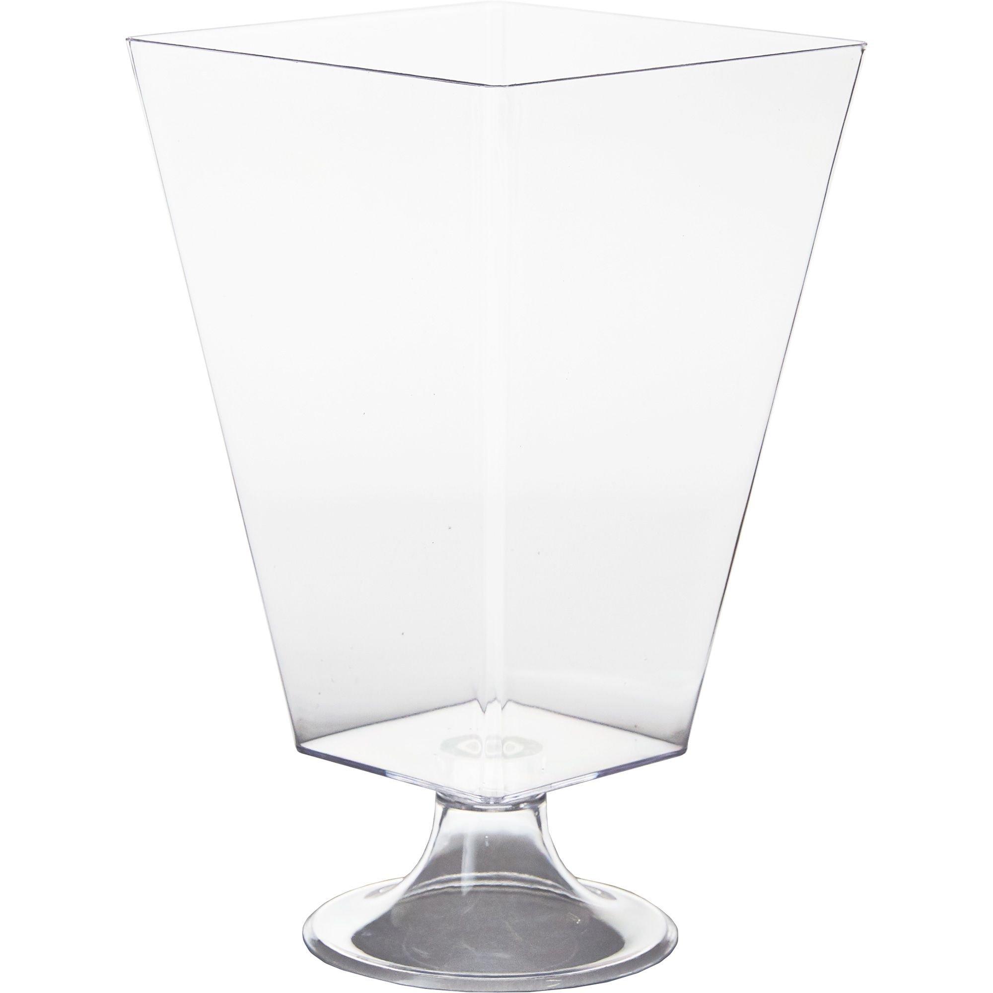 Clear Plastic Pedestal Container