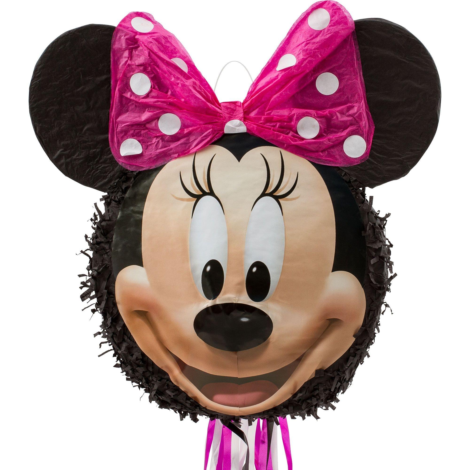 Pull String Smiling Minnie Mouse Pinata