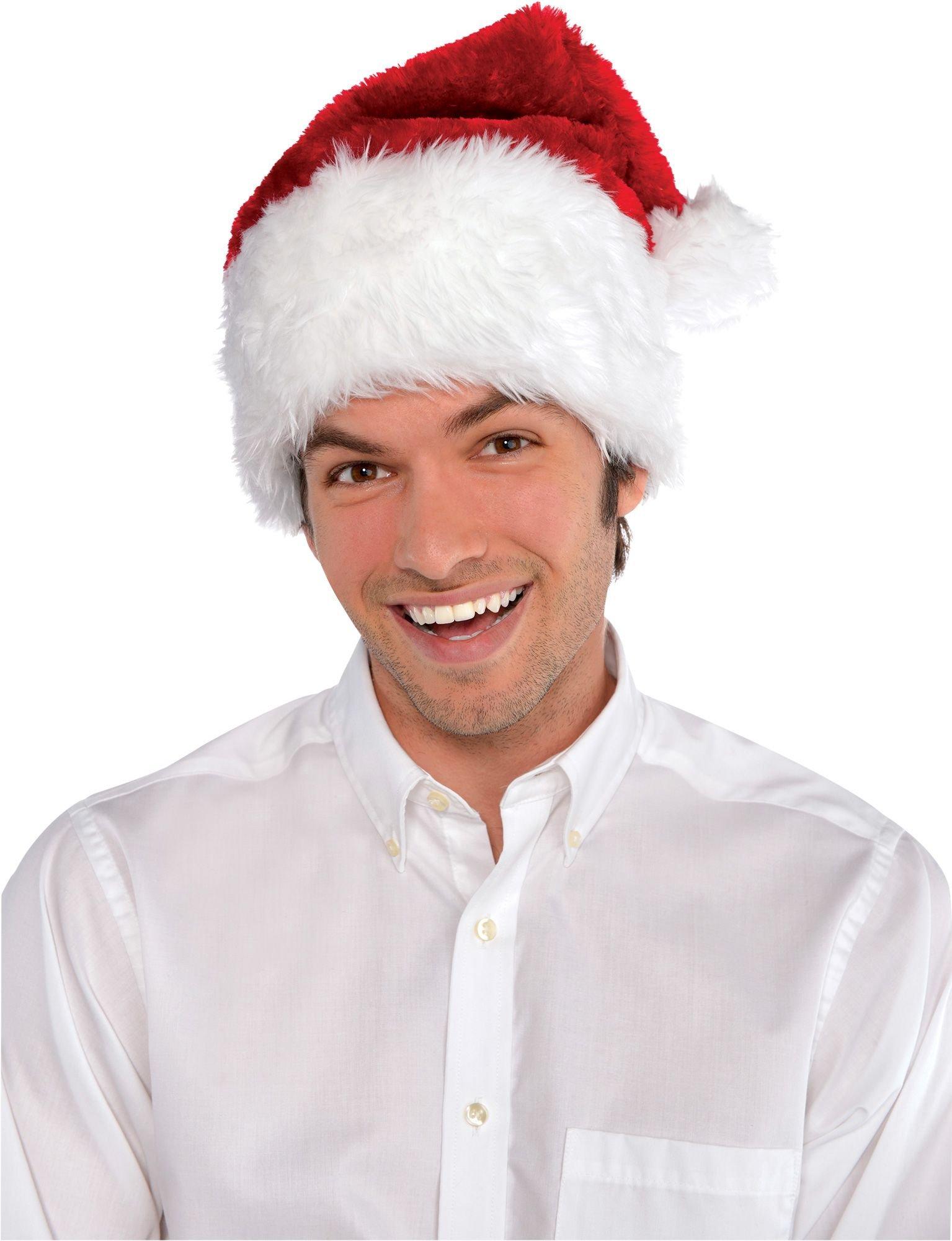 Deluxe Adjustable Santa Hat for Kids Adults Party City